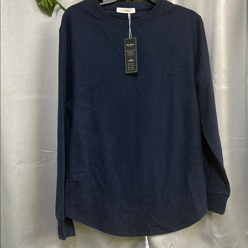 Navy Long Sleeve Shirt Medium